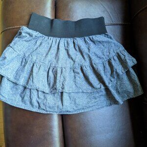 Black Ruffle Polka "Spring Street" Skirt size Medium